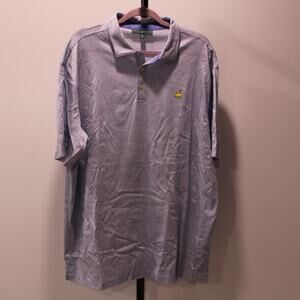 Masters Tournament Collection Mens Short Sleeve‎ Golf Polo Shirt Blue White XXL